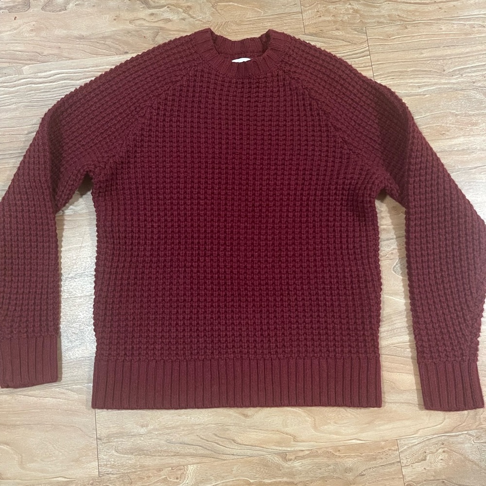 Taylor Stitch Men's Crewneck Sweater - Burgundy